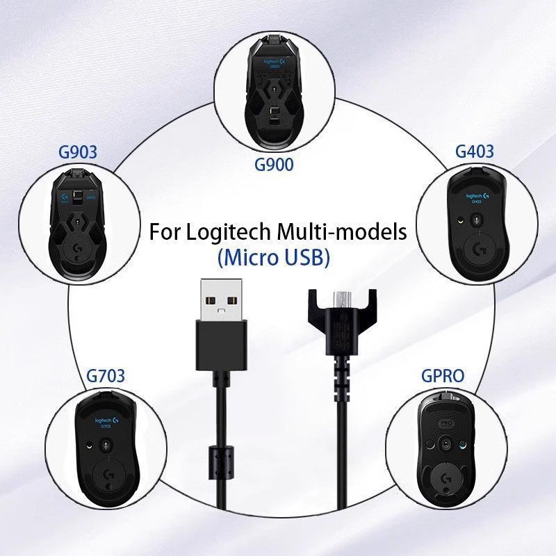 适用罗技GPRO\GPW二代\G900\GPX鼠标充电线G903\G403\G703数据线