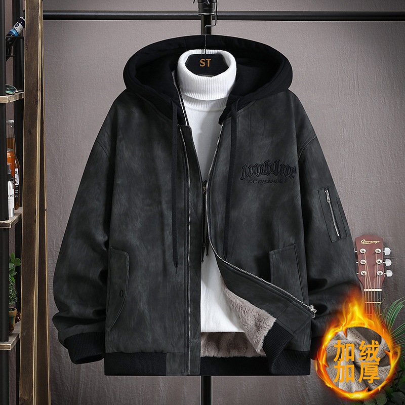 秋冬加绒加厚皮衣男士流行保暖皮夹克2025新款爆款高级感痞帅外套