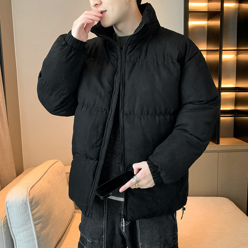 2025冬季新款棉衣男士外套青年棉袄保暖加厚连帽棉服男休闲风衣