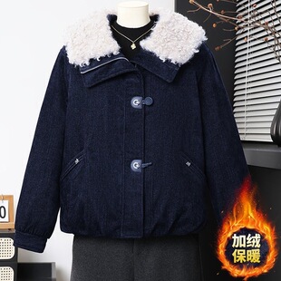 中年妈妈棉衣棉服女冬季2026新款宽松加厚保暖冬天连帽短款小棉袄