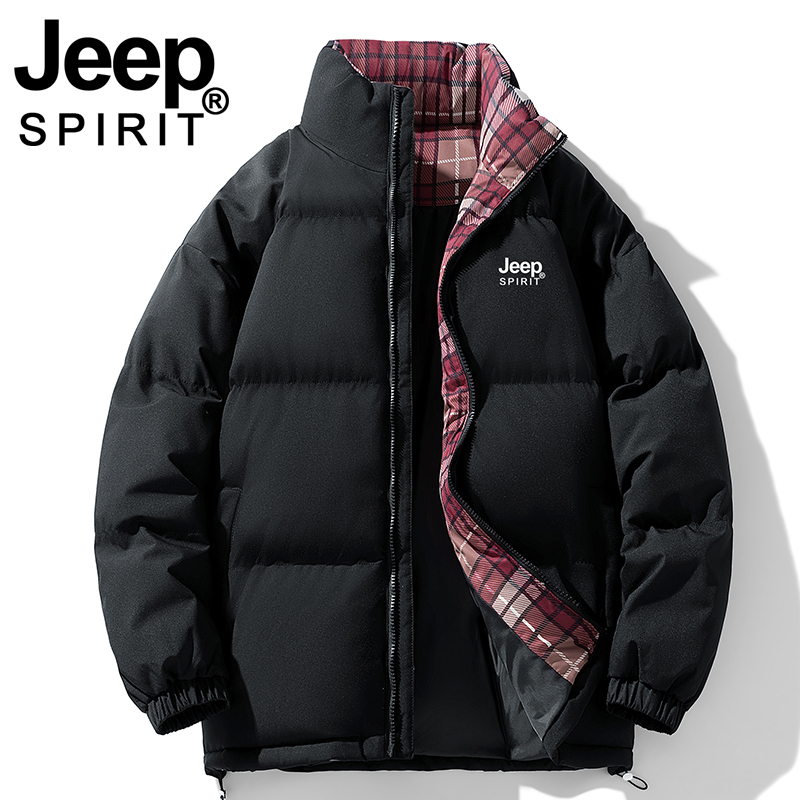 JEEP棉衣女2025新款冬季保暖袄子超好看面包服加厚羽绒棉服外套