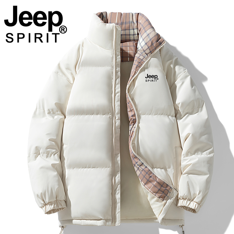 JEEP棉衣女2025新款冬季加厚宽松袄子超好看立领学生羽绒棉服外套