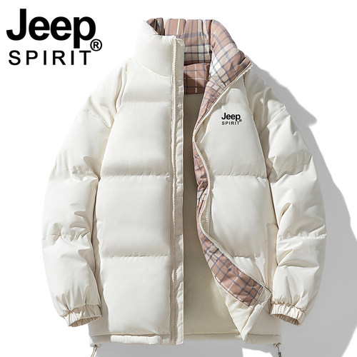 JEEP棉衣女2025新款冬季加厚宽松袄子超好看立领学生羽绒棉服外套