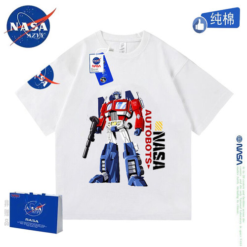 NASAOVER擎天柱变形金刚男童短袖