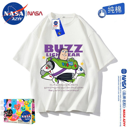NASA圆领卡通短袖巴斯光年童装
