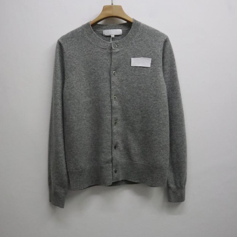 山羊绒美利奴厚款圆领针织开衫