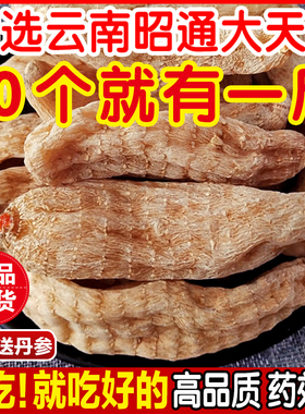 天麻云南昭通干货非野生新鲜纯正品天麻片中药特级500g磨粉天麻