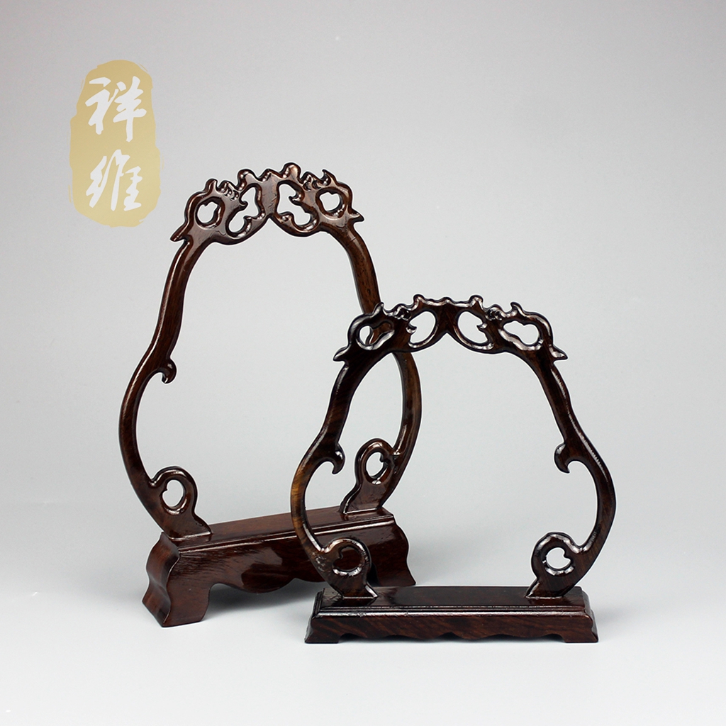 红木挂玉架吊玉架首饰架玉器珠宝展示架实木玉佩吊坠挂件展示道具