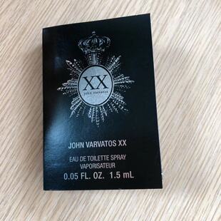满百包邮现货JOHN VARVATOS xx 木质男士EDT试管香水 小样1.5ml