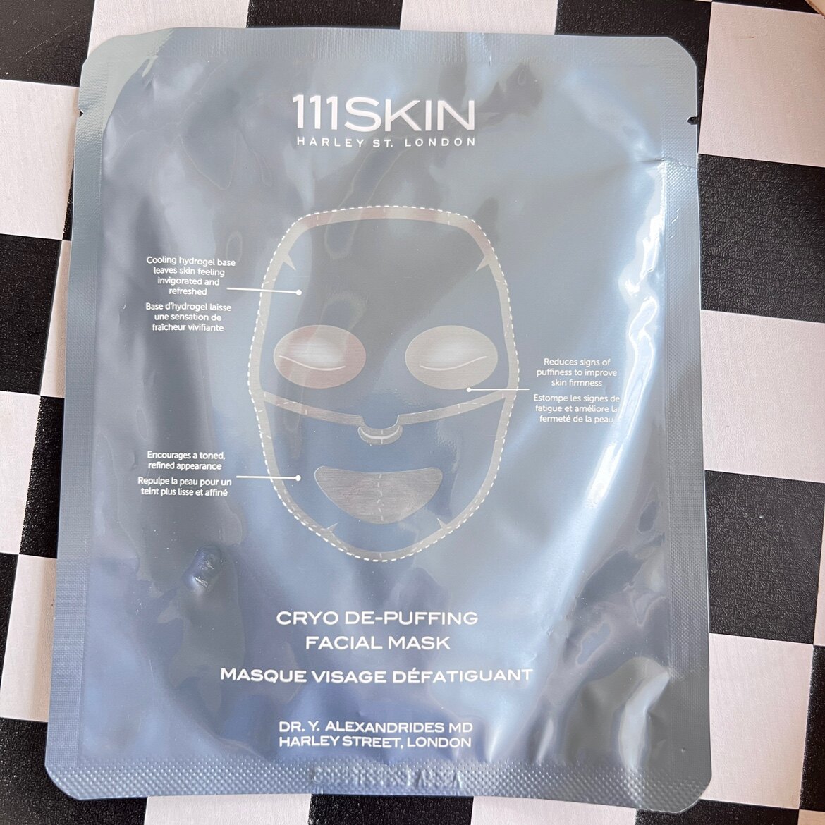现货111skin蓝色零度冰萃冻龄面膜去浮肿紧致轮廓细致毛孔1片装