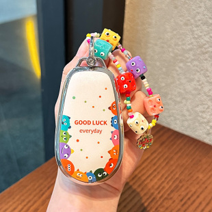 适用蔚来et5钥匙套小怪兽卡通图案es6 et5tTPU全包保护壳包扣 ec6