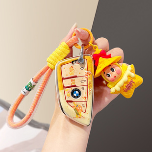 适用宝马x3钥匙套x5新款 x7扣330 x1三系325li五530刀锋i3扣x4女x2