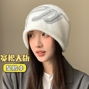 韩系卷边显脸小堆堆帽薄款针织冷帽女款2026新款休闲百搭包头帽子