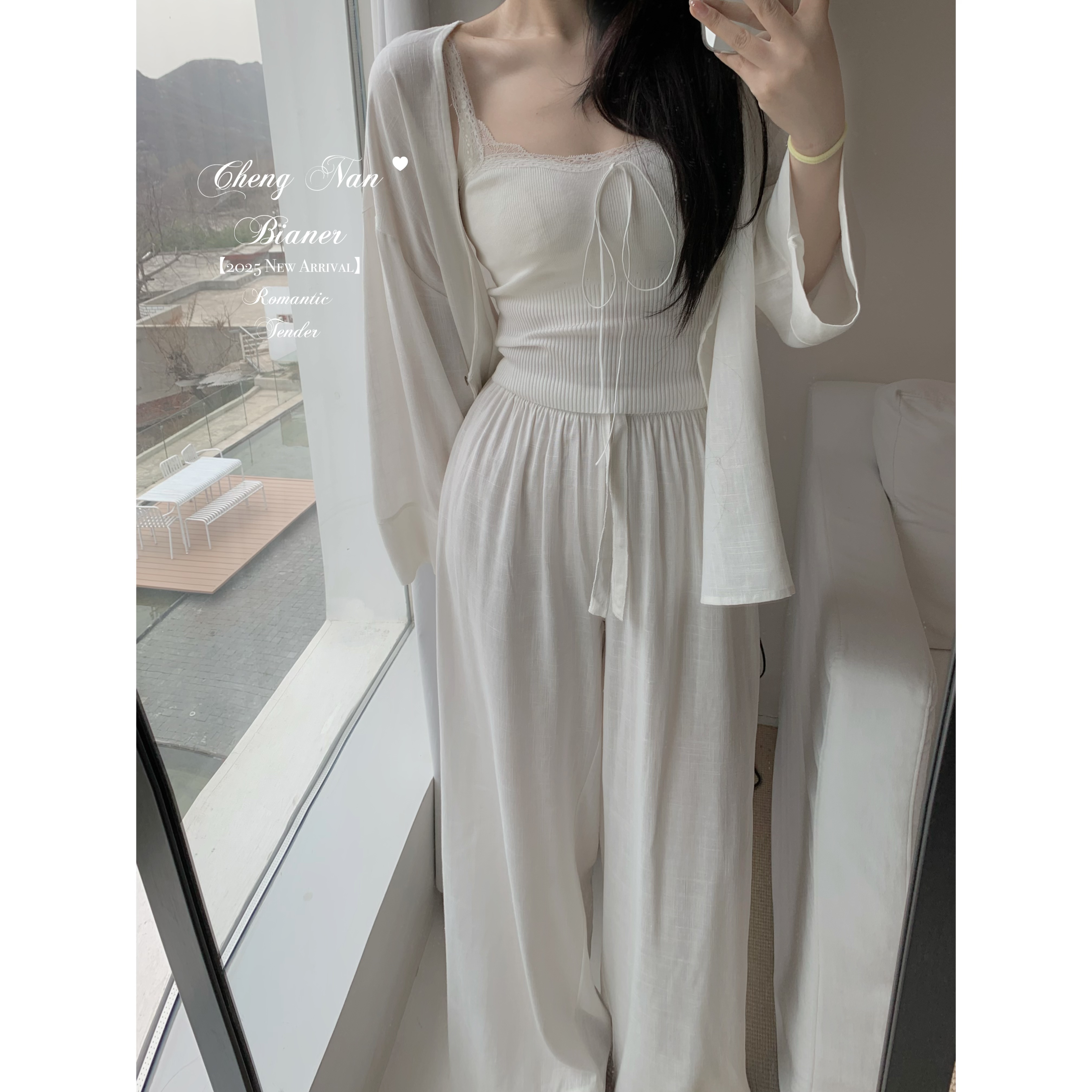 城南边儿新款棉麻高腰显瘦裤