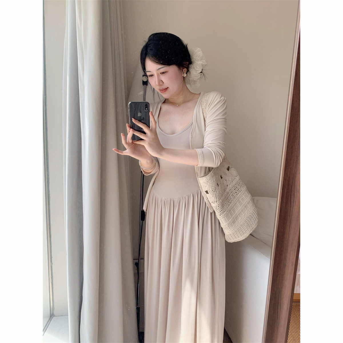 城南边儿4.18方方优选系列～通勤小蛮腰背心裙弹力连衣裙