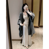 搭一切百褶包臀坑条裙新色 城南边儿1.4 复活款 100%天然粘纤