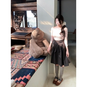 城南边儿1.23中古系列木质榛果 制服裙中裙零压舒适髙腰头百褶裙