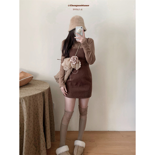 11.9开89元 温暖陪伴 3件 冬末 可可棕毛呢料舒贝 城南边儿1.4