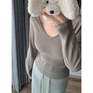 城南边儿12.8v领束腰毛衣2.0短腰版9羊毛经典版型修身显瘦针织衫