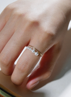 女14k注金原创设计戒指设计感