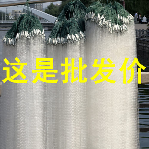 丝网浮网挂网单层三层渔网粘网鱼网捕鱼网白条鲫鱼网粘网捕鱼神器