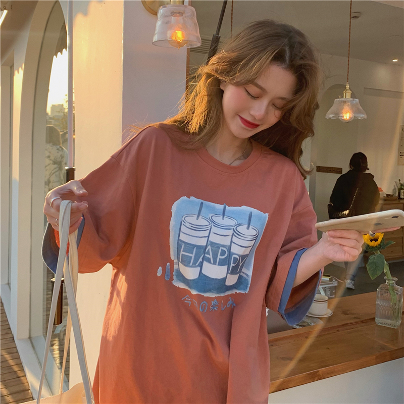 Real summer new cartoon season short sleeve T-shirt