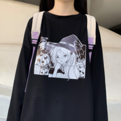 Real shot 2021 cotton spring new long sleeve T-shirt for women