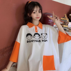 Real summer new cartoon villain leader short sleeve T-shirt