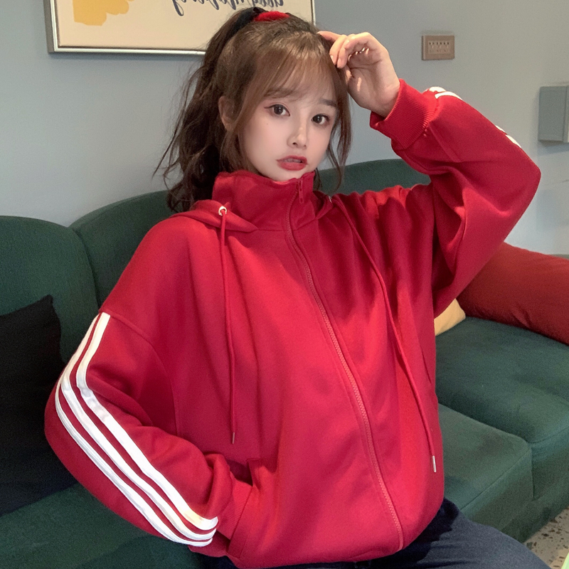 Real photo 2021 spring thin sweater women's zipper cardigan Hoodie