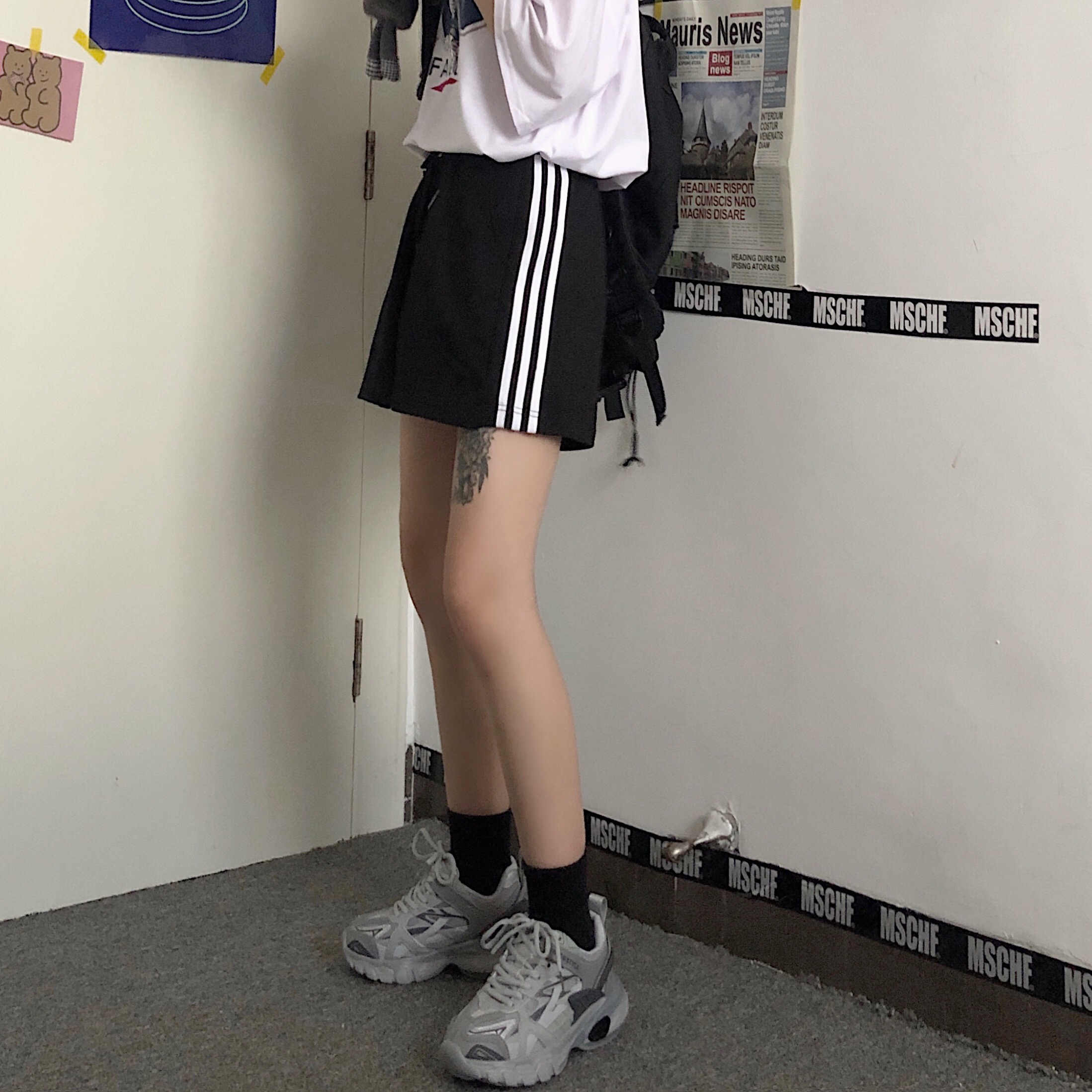 Real shot 2021 summer tide CEC super fire leisure sports original suzerain shorts female student