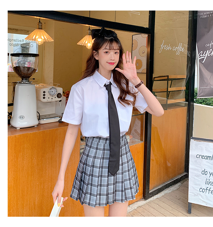 Japanese orthodox JK uniform skirt summer class dress women's top suit