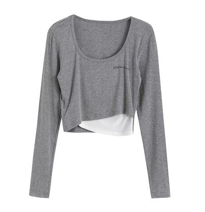 Real photo of 2021 spring and autumn wide leg falling feeling corset casual pants women's + top two piece suit fashion