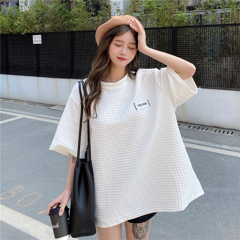 Jacquard short sleeve T-shirt