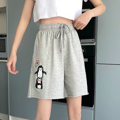 Real shot 2021 sports pants new summer loose Korean shorts academy style