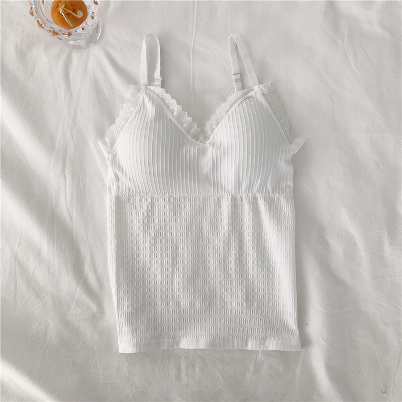 Real price and beautiful back small suspender vest for women