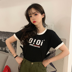 Real shot short sleeve T-shirt for women