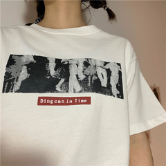 實拍2021夏裝新品短袖T恤