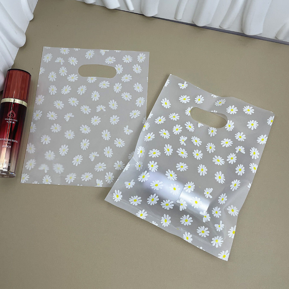 热卖加厚哑光透明塑料手提袋礼品包装袋化妆品购物袋服装袋子定制