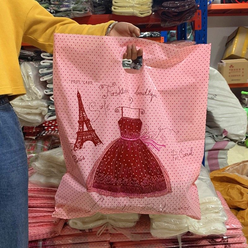 加厚大号礼品包装袋棉衣羽绒服服装店塑料袋手提购物袋子批发包邮