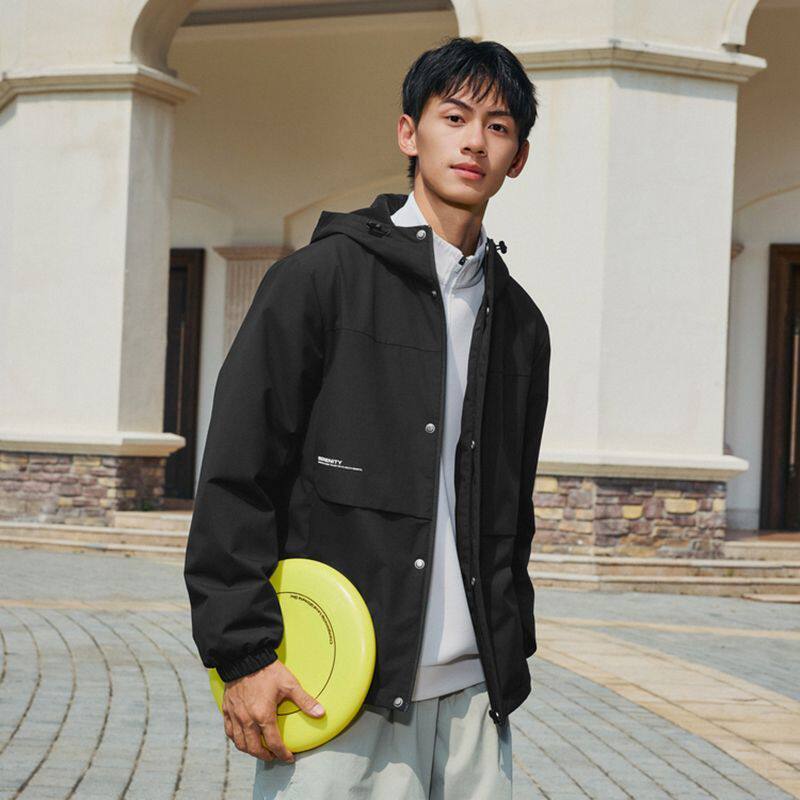 乔丹梭织外套男2026春季加绒加厚防风专业运动风衣男QDEFD3261142