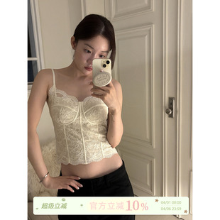 内搭可外穿打底上衣 JoyceBra纯欲风蕾丝吊带背心女春夏带胸垫修身