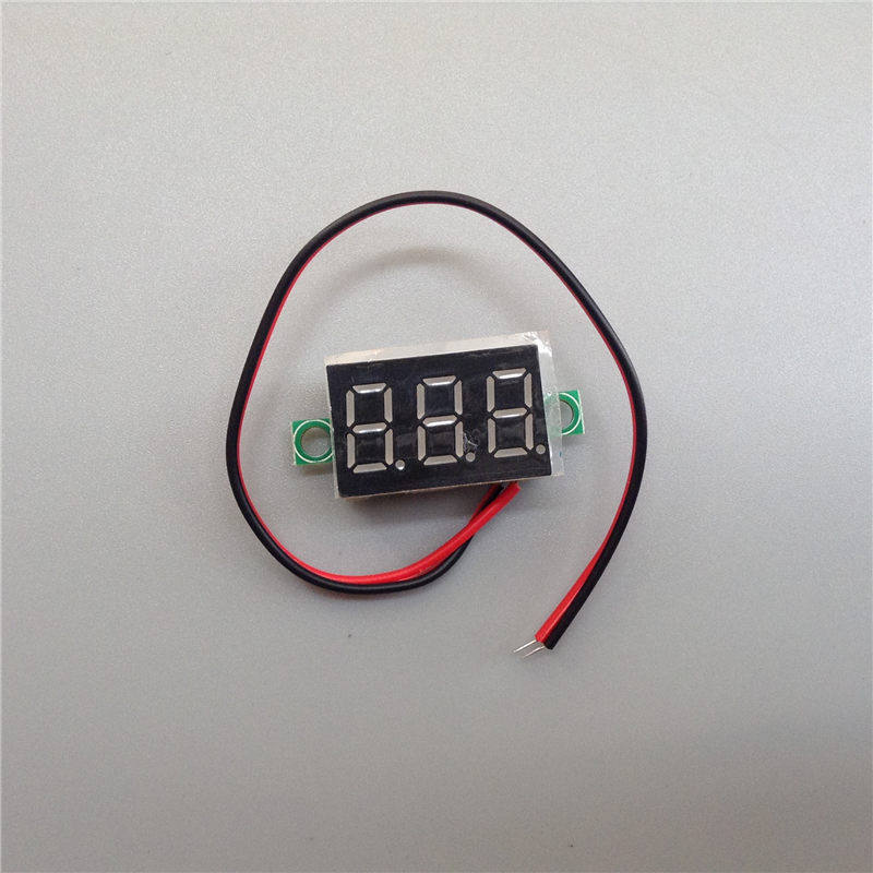 微型数显表0.36寸数码管2.7V -32V两线可变精度数显示/数字电压表
