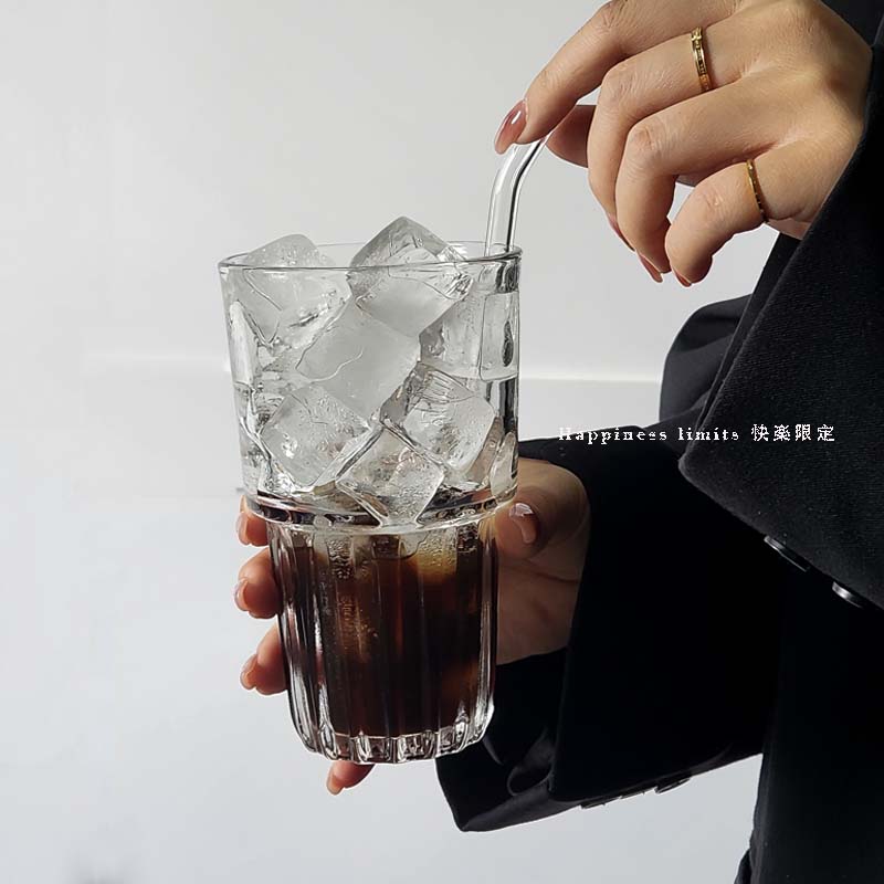 可叠冷萃咖啡杯冰美式拿铁玻璃杯
