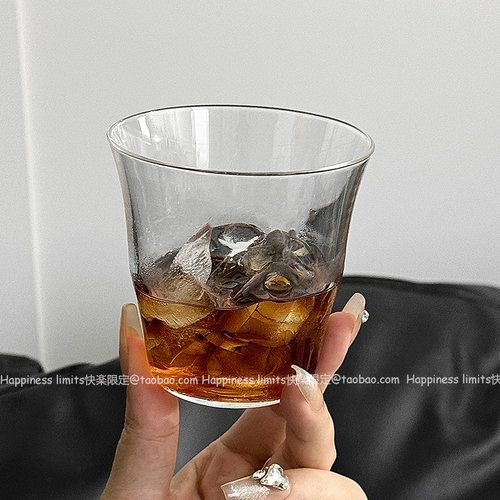 ins风美式拿铁阔口咖啡杯子家用