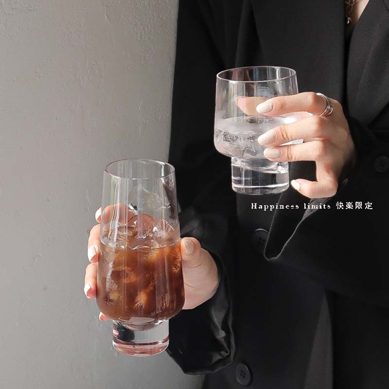 玻璃云朵矮脚杯餐饮奶茶果汁杯