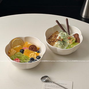 糖水碗大满贯陶瓷甜品碗中式 复古轻奢双皮奶甜汤碗点心水果碗中式