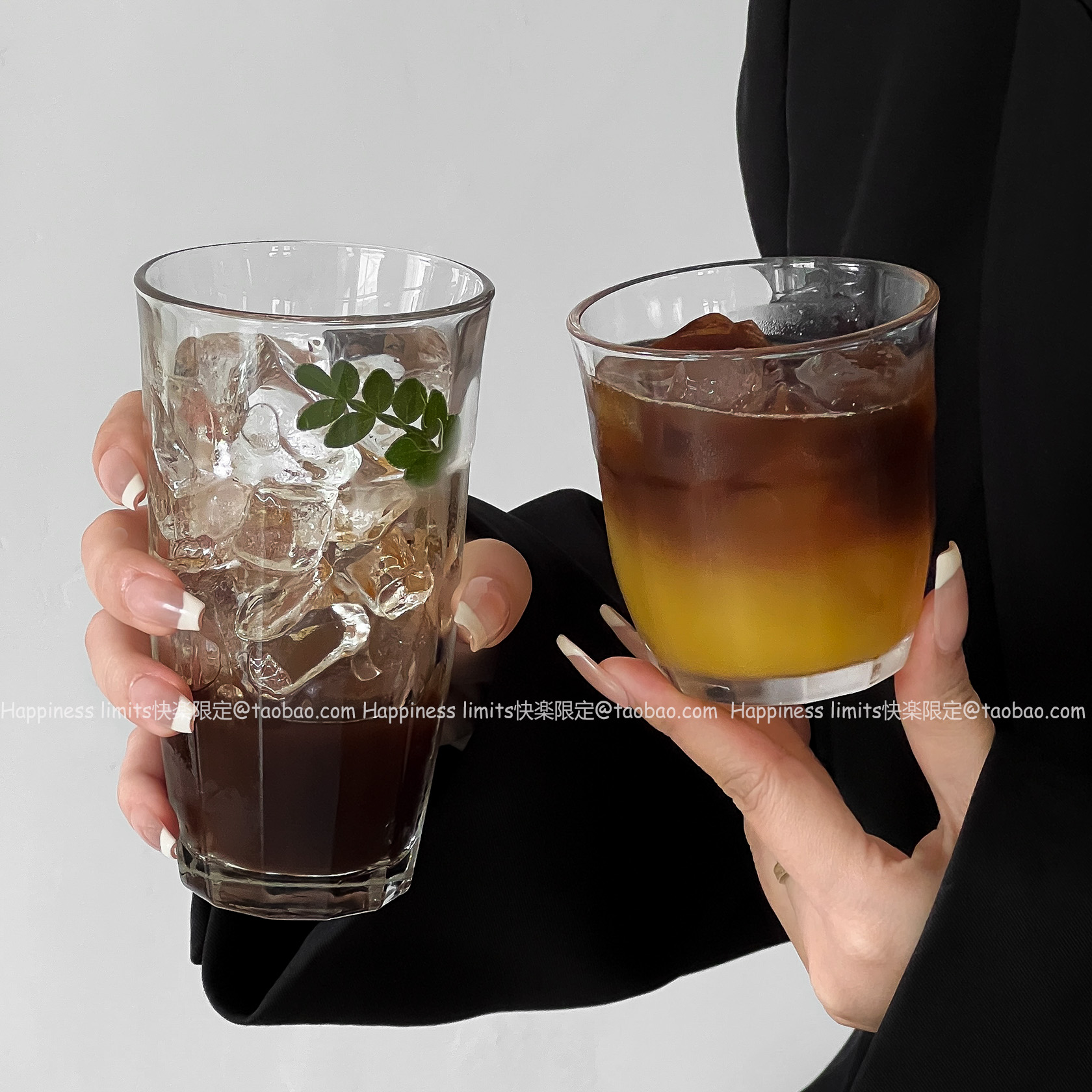 咖啡店复古萃取冰咖啡杯冷饮杯