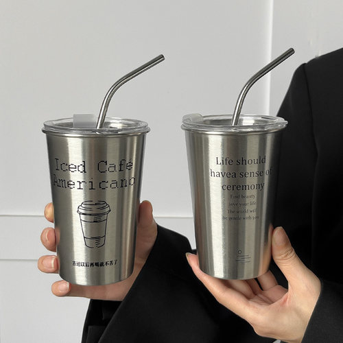我美式咖啡杯304不锈钢随手杯
