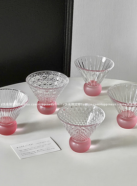 创意家用玻璃杯轻奢高颜值杯咖啡杯鸡尾酒杯果汁杯饮品杯茶水杯