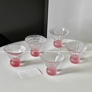 创意家用玻璃杯轻奢高颜值杯咖啡杯鸡尾酒杯果汁杯饮品杯茶水杯